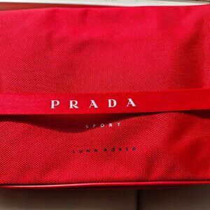 Authentic Prada Versatile Bag Red